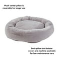 thumbnail image 2 of Ryder Faux Fur Cuddler Donut Bed, Large, Whisker Gray, 2 of 6