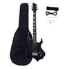SalonMore 22 Frets 6-Sting Electric Guitar With Bag Pick Accessories,Black