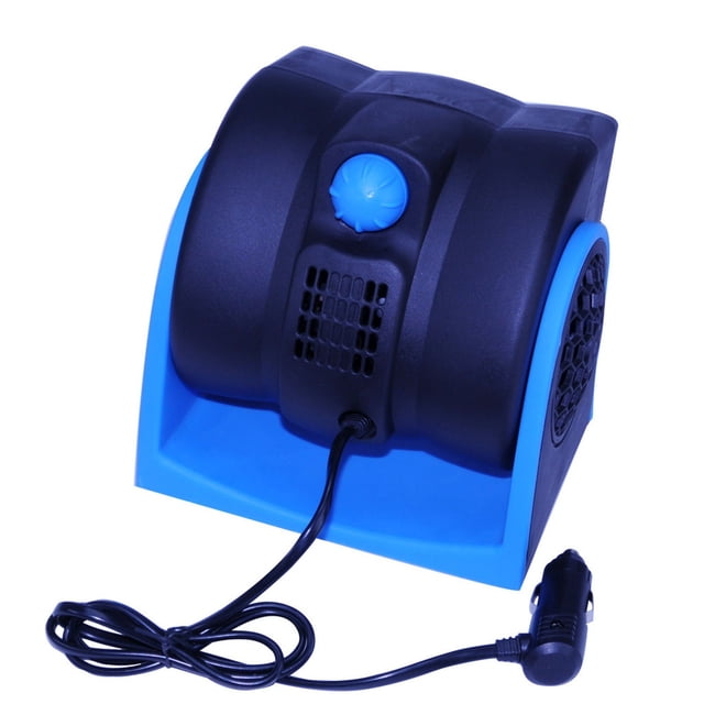 Rbaofujie Car 12V Electric Fan,Auto Mini Circulator With Adjust Vent Speed Silent Car Cooler With Cigaretteing Lighter Plug