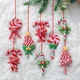 thumbnail image 4 of 1 pieza de adorno para árbol de Navidad, arcilla suave, bastón de caramelo rojo y blanco, Papá Noel, alce, piruleta, colgante, regalo familiar de Año Nuevo, Navidad 2023, 4 of 5