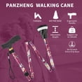 thumbnail image 5 of Bastón PANZHENG para hombre y mujer, bastones para mujer, punta todoterreno resistente, ligero, plegable, ajustable, plegable y resistente para personas mayores y adultos., 5 of 5