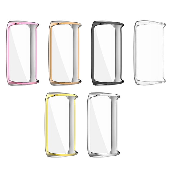 GOOHOCHY 6pcs Tpu Watch Screen Protector Case For Smartwatch Scratch Bumper Covers Easy Installation Lightweight Design