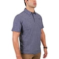 thumbnail image 5 of Urban Fox Men's Golf Shirts for Men | Short Sleeve Performance Polo Shirts for Men | Heather Dry Fit | Moisture Wicking | Heathered Navy Small, 5 of 7
