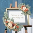 thumbnail image 4 of Wedding Arch Flowers Faux Flower Swag Handmade Wall Decorative Flower Garland Welcome Sign Floral Swag for Front Door Party Style E, 4 of 7