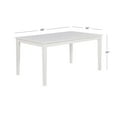thumbnail image 5 of Powell Stacie Rectangle Dining Table, White, 5 of 7