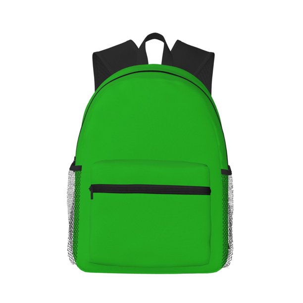 Disketp Green Mochila Ligera Clásica con Múltiples Bolsillos, Mochila Casual para Hombre y Mujer, Ideal para Escuela, Trabajo y Viajes