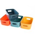 thumbnail image 1 of Plastic Storage Bins, Multiple Colour Organisation Storage Baskets For Kitchen, Cupboard, Office, Bathroom, Toy, Home Tidy Open Storage Bins With Hand, 1 of 5