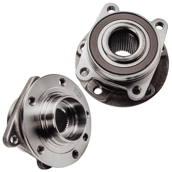 Detroit Axle - Front Wheel Bearing Hubs for 2014-2023 Jeep Cherokee [w/Off Road Suspension], 2 Wheel Bearing & Hubs Assembly 2015 2016 2017 2018 2019 2020 2021 2022