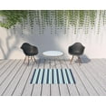 thumbnail image 2 of 4' X 6' Blue Geometric Stain Resistant Indoor Outdoor Area Rug, 2 of 5