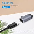 thumbnail image 1 of Conector adaptador de cargador de reloj hembra tipo C para Fenix ​​7/7S (recto), 1 of 7