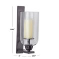 thumbnail image 4 of DecMode Black Aluminum Wall Sconce, 4 of 8