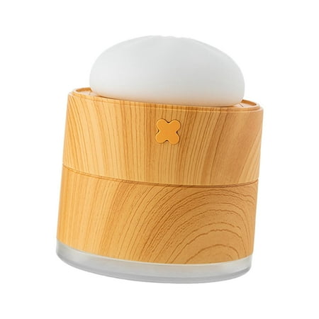 

400ml Air Humidifier LED Night Light 2 Modes Adjustable Rechargeable wood