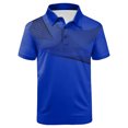 thumbnail image 5 of WRKEKC Mens Short Sleeve Button Down Shirts Geometric Print Short Sleeve Button Lapel Top Modern Graphic Smart Casual Style, 5 of 5