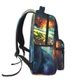 thumbnail image 3 of Easygdp Cosmic Cat In Window Mochila Ergonómica Versátil para Laptop - Múltiples Bolsillos, Correas Ajustables, Unisex para Escuela, Viajes y Actividades al Aire Libre-One Size, 3 of 5