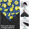 thumbnail image 3 of Yellow Lemon Fruit Slices Blue Pattern Kitchen Rugs Sets Of 3,Kitchen Runner Rugs Non Skid Washable,Decorative Kitchen Floor Mats for Kitchen,Sink,Laundry,17"x30"+ 17"x47" + 17"x59", 3 of 6
