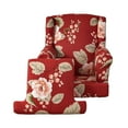 thumbnail image 2 of Polyester Wingback Chair Cover Couch Furniture Protector Dining Chair Cover for Red, 2 of 9