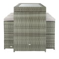 thumbnail image 4 of Safavieh Balcony Bar Height Outdoor Dining Table Set, Gray, 4 of 14