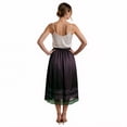 thumbnail image 4 of Women's Satin Midi Half Slip Skirt with Lace Trim, Elastic Waist A-Line Silky Underskirt, Soft Under Dress Skirt for Women Office Date Night Daily Wear, 4 of 8
