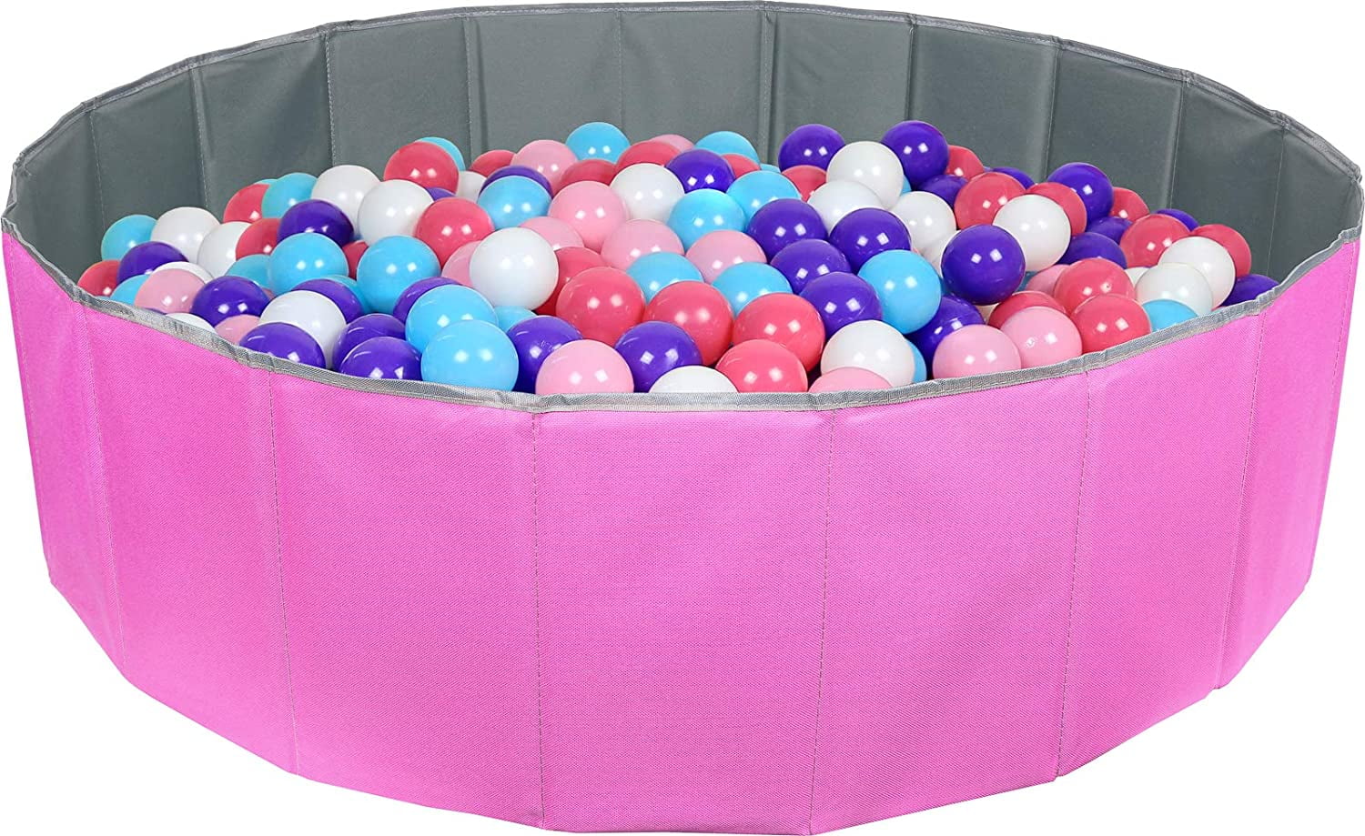 300 Pink Coloured Kids Soft Plastic Balls Bouncy Castle Pits Garden Play Room 
