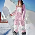 thumbnail image 4 of Hvyesh Women's Ski Snow Bib Pants Warm Insulated Waterproof Snowboard Softshell Pants, 4 of 4