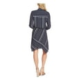 thumbnail image 2 of VINCE CAMUTO Womens Navy Striped Long Sleeve Knee Length Sheath Dress Size: XL, 2 of 2