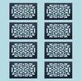 thumbnail image 2 of Renovators Supply Heat Register Floor Vent Grate Cast Aluminum 9.5" x 11 3/8" Pack of 8, 2 of 2