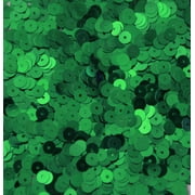 Green Sequins 5mm Shiny Metallic Made in USA