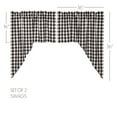 thumbnail image 4 of VHC Brands Cotton Curtain Annie Buffalo Check Swag Set, Black (2 Panels), 4 of 8
