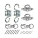 thumbnail image 4 of gancho para hamaca colgante para hamaca, , placa de diamante con tornillos y anclajes, acero inoxidable 304 para columpios, sillas, correas de , 2 uds ojo de almohadilla, 4 of 9