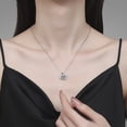 thumbnail image 5 of Leander 925 sterling silver swan necklace with a lab-grown diamond and a versatile clavicle necklace. This high-end, minimalist, and stylish clavicle necklace is the perfect gift., 5 of 6