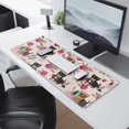 thumbnail image 2 of Long Mouse Pads for Desk,Yorkie and Pioneer Flower Desk Mats on Top Of Desks, Desk Mouse Pad Extra Large with 3mm Non-Slip Base and Stitched Edge for Gaming,Office,Work,Home 31.5"x11.8", 2 of 6