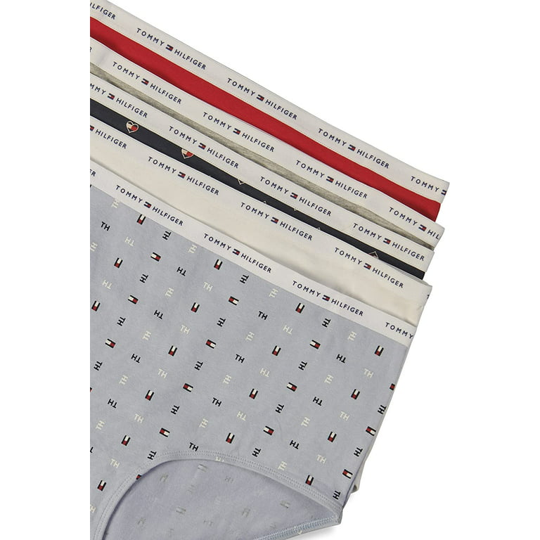 Tommy Hilfiger Women's Underwear Cotton Brief Panties, 5 Pack-Regular &  Plus Size