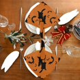 thumbnail image 4 of GZHJMY Holiday Cloth Napkin Halloween Witch Bat Kitchen Dining Table Decor for Cocktail Gathering Party Holiday Wedding Everyday Use 1 Pack 20" × 20", 4 of 6
