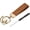 Brown Gold, variant on Car Key Chain Ring Clip Leather Keychain Fob Wristlet with Anti-Lost D Brown Silver -