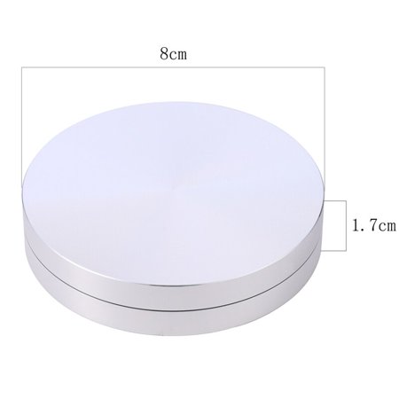 

1Pc Cake Baking Tray Axle Turntable Aluminum Alloy Rotating Tray Stand Base Aluminum Rotor Bearing Cake Baking Turntable Tray