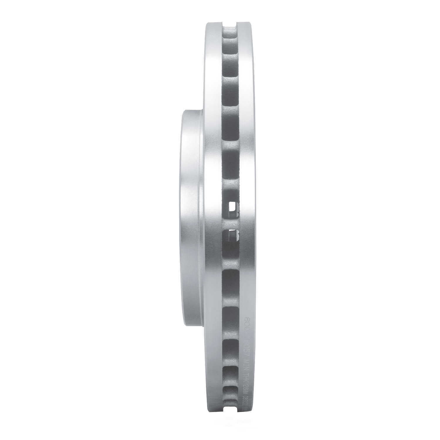 Dynamic Friction Company 631-76057L DFC Brake Rotor - Drilled And Slotted - Silver