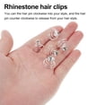thumbnail image 4 of MasteelfCA 12pcs Mini Rhinestone Spiral Hair Hair Clips for Wedding Bridal Prom Party Decor, 4 of 9