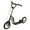 Black#7, variant on Kids Bike Aosom Youth Scooter, Teens Kick Scooter, Adjustable Handlebar Ride On Toy for 5+ with 16" Front and 12" Rear Dual Brakes Inflatable Wheels, Green,Boys Bike
