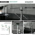 thumbnail image 5 of Kingston Brass KS4706KL Whitaker Deck Mount Pot Filler Faucet, Polished Nickel, 5 of 5