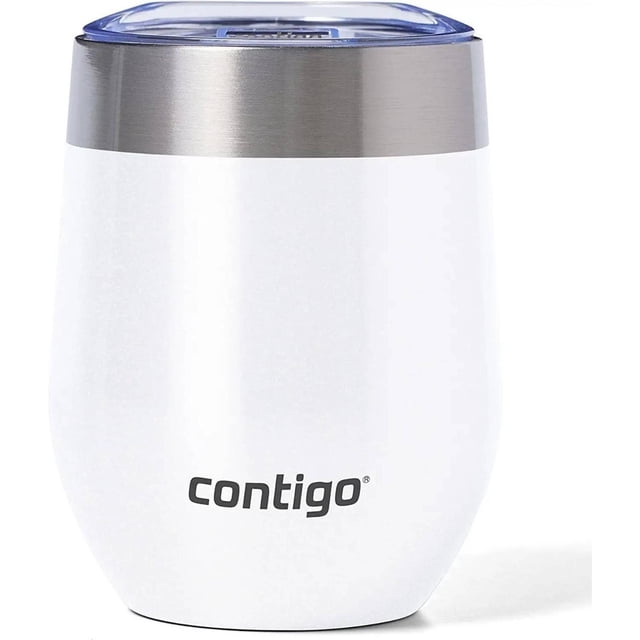Vaso Termico Contigo Para Vino Café 12 Oz Acero Inoxidable blanco Estandar