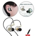 thumbnail image 4 of Auriculares con 1DD Auriculares intrauditivos de alta Auriculares con monitor de alta resolución Auriculares con cancelación cróf Blanco con crófono, 4 of 8