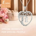 thumbnail image 5 of Heshpaws Heart Tree of Life Necklace Custom Initial Letter Pendant Jewelry for Women, Gift for Mom Daughter Wife, 5 of 6