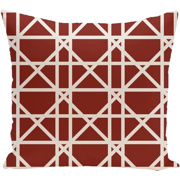 Simply Daisy 16" x 16" Trellis Geometric Print Pillow