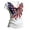 #316 White, variant on Felirenzacia Women's 4 of July Graphic T Shirt Basic Printed Round Neck Short Sleeves Tailored Tee Top Wine,L