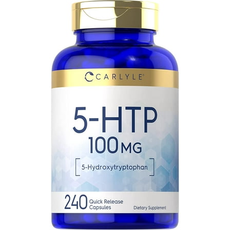 5HTP | 100mg | 240 Capsules | 5 Hydroxtryptophan | by Carlyle