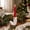 White, variant on huayou Candy Cane Shaped Taper Candle Holder with Glossy Ceramic Finish and Bow, Festive Candlestick for Christmas Table Setting, Fireplace, Indoor Seasonal Display