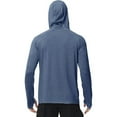 thumbnail image 3 of Roadbox Mens UPF 50+ Fishing Shirts, Long Sleeve UV Sun Hoodie, Hiking Running Swim Athletic Workout Shirt, 3 of 6