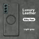 thumbnail image 3 of Funda magnética de cuero de gamuza para Samsung Galaxy, funda de carga inalámbrica Magsafe, S23, S22, S21, Ultra Plus, S21FE, Note 20 Ultra, 3 of 5