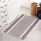 thumbnail image 4 of Xihbxyly Ofertas de Iluminación Felpudo de Microfibra Extra Grueso a Rayas, Antideslizante, para Entrada de Baño y Cocina, Absorbente de Agua, para Puerta de Baño y Cocina., 4 of 6