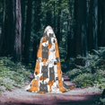 thumbnail image 5 of Honeii Funny Cats Print Poncho Cape, Cloak Coat, Snuggly Hooded Wearable Blanket, Hooded Cape For Teenagers,Halloween Costumes-Large, 5 of 7